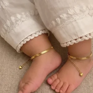 (২ পিস) এক জোড়া বাচ্চাদের –New High Quality Luxury 18K Golden Plated Payel